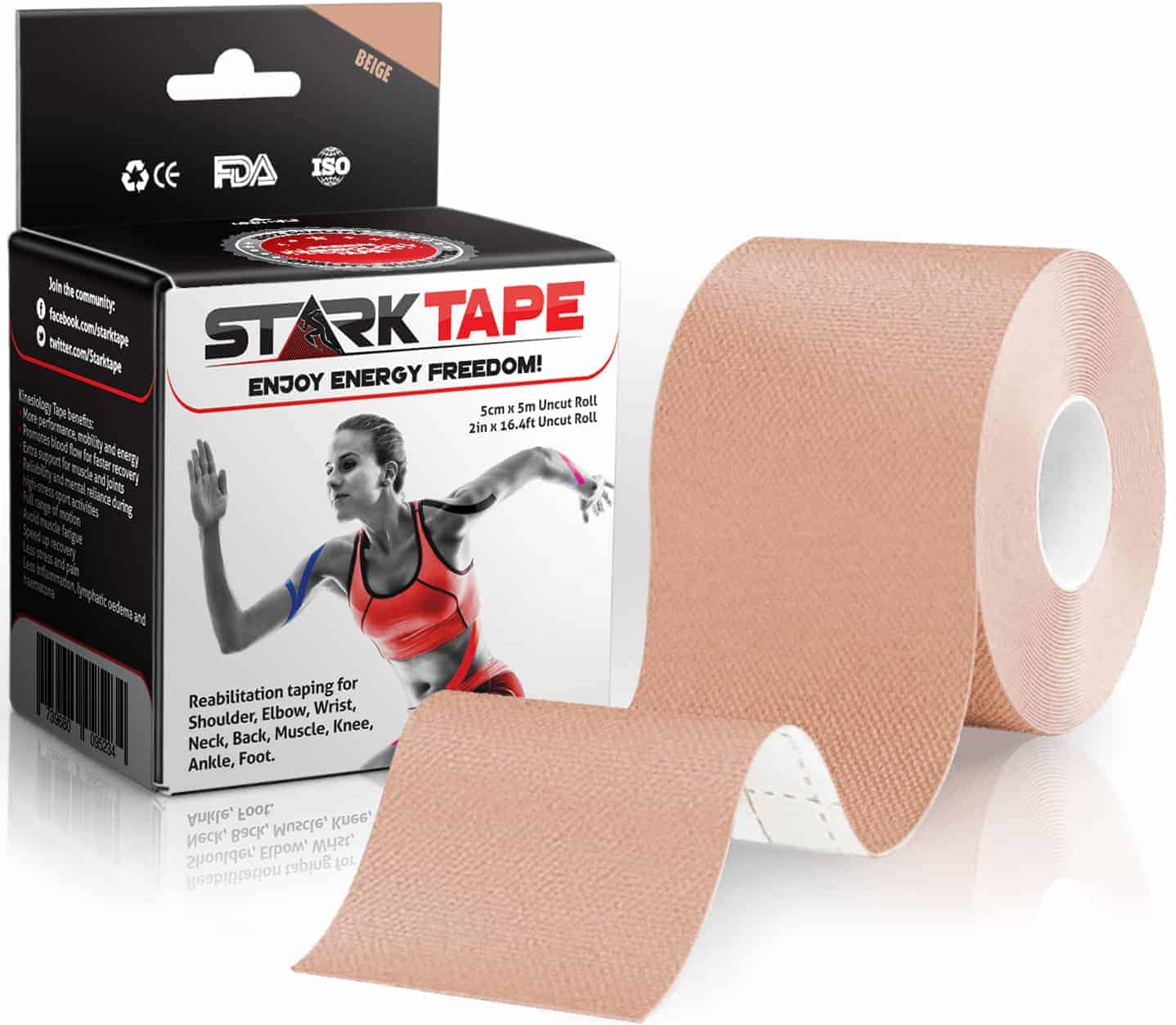 Kinesiology Tape Athletic Muscle Support Sport Elastic Physio Therapeutic  Roll 